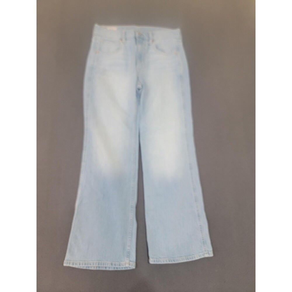 GAP Vintage Flare High Rise Jeans Womens 6P 28 Petite Light Indigo Denim Stretch